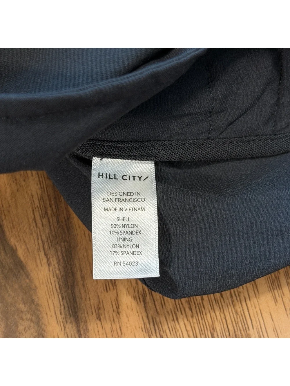 Hill City Mens Full Zip Active Jacket M Black Lightweight Stretch Windbreaker